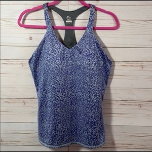 💜 NIKE Dri-fit Purple Print Razor Back Tank Top💜